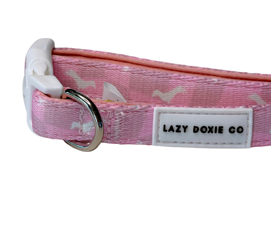 Dachshund Collar - 'Pinky Pupwalk'