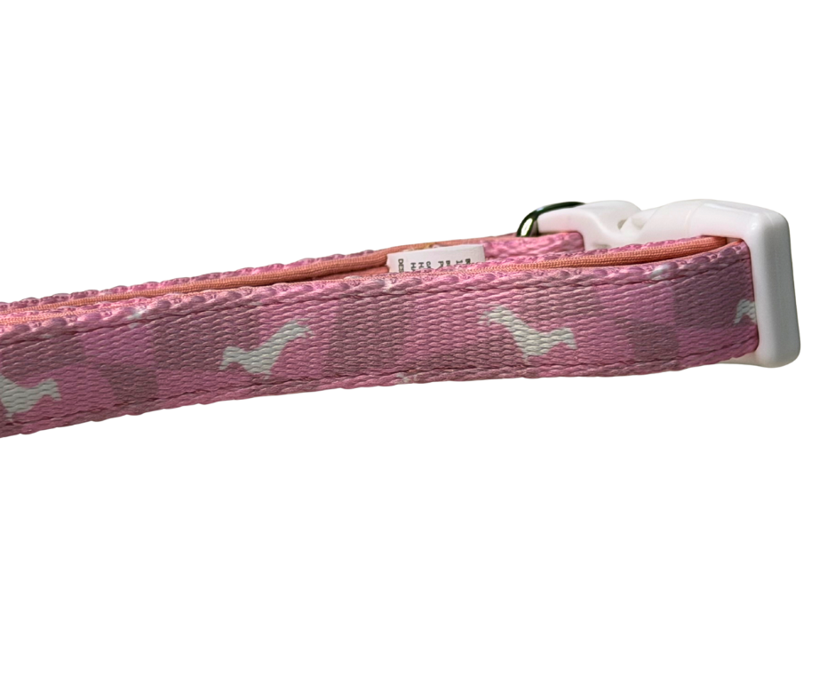 Dachshund Collar - 'Pinky Pupwalk'