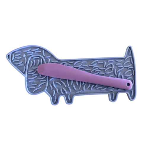 Dachshund Lick Mat + Spatula