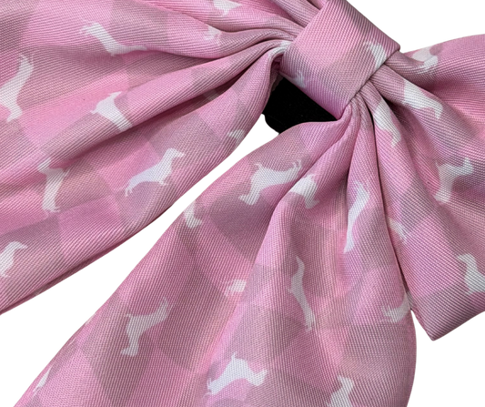 Dachshund Bows - 'Pinky Pupwalk'