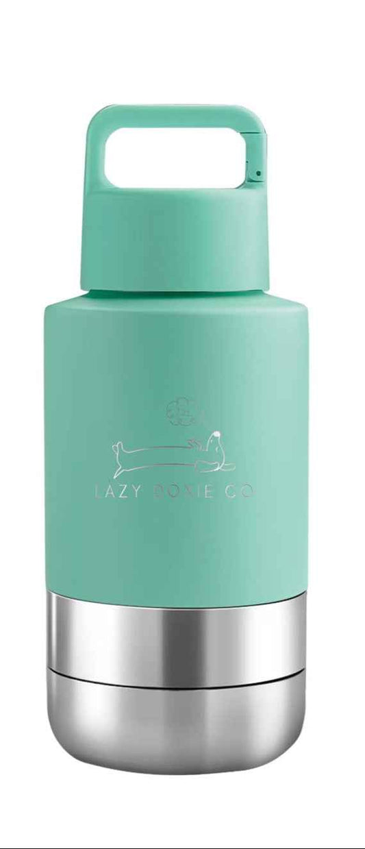 Multifunction Water Bottle - 'Evergreen Pup'