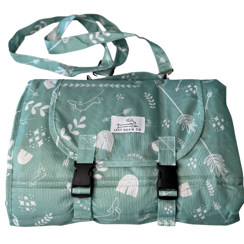 Travel Mat + Crossbody Strap - Mint to Adventure