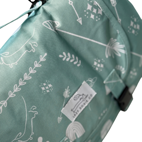 Travel Mat + Crossbody Strap - Mint to Adventure