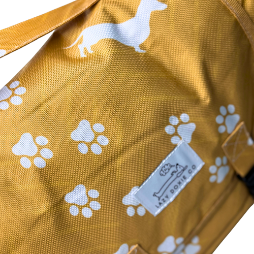 Travel Mat + Crossbody Strap - Pawprint Picnic