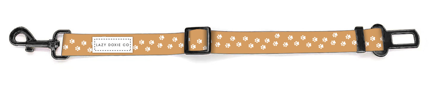Seat Belt Clicker - Pawprint Picnic - Lazy Doxie Co