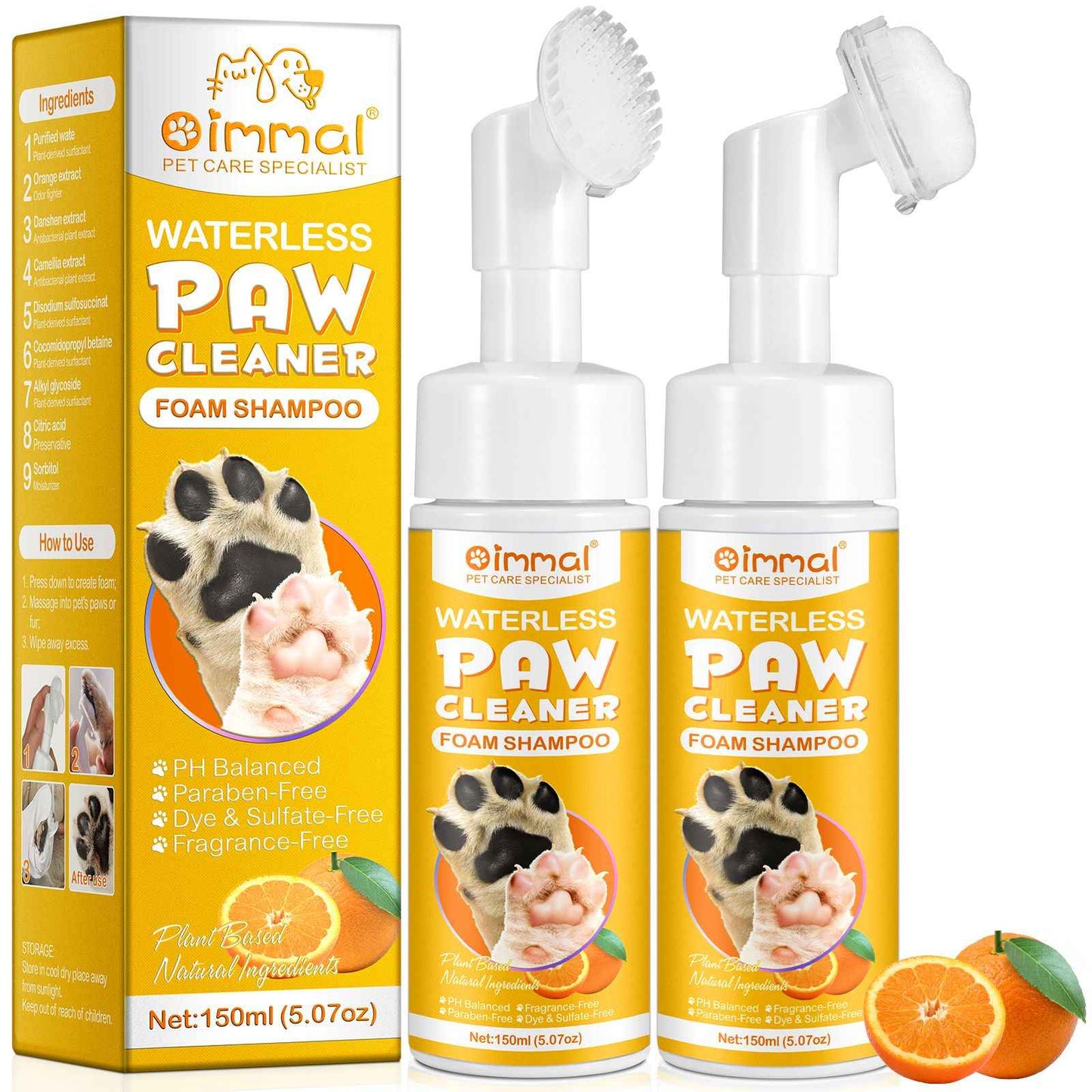 Waterless Paw Cleaner – Foam Shampoo
