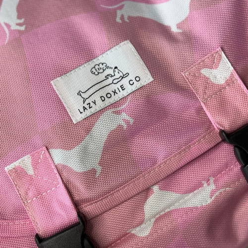 Travel Mat + Crossbody Strap - Pinky Pupwalk