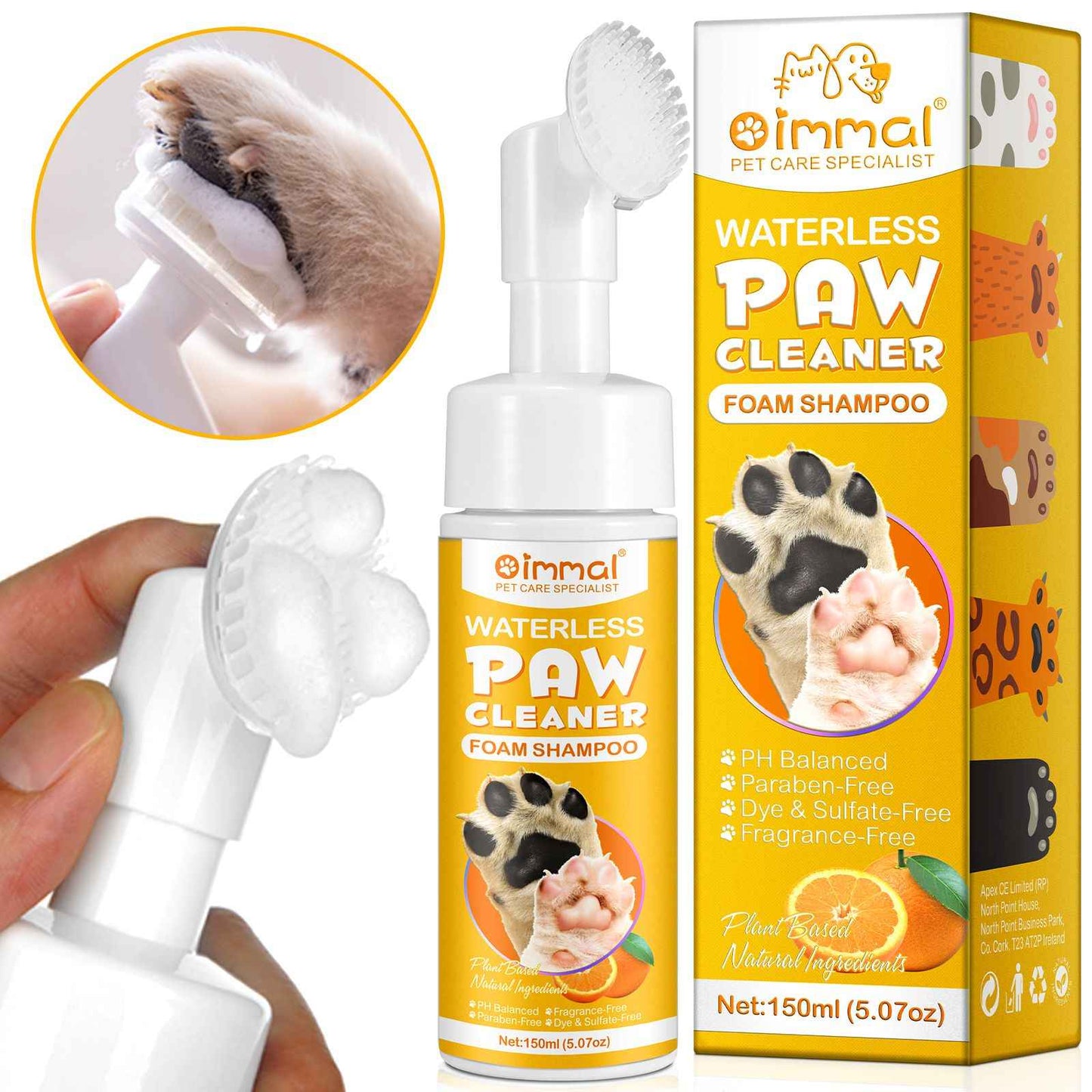 Waterless Paw Cleaner – Foam Shampoo