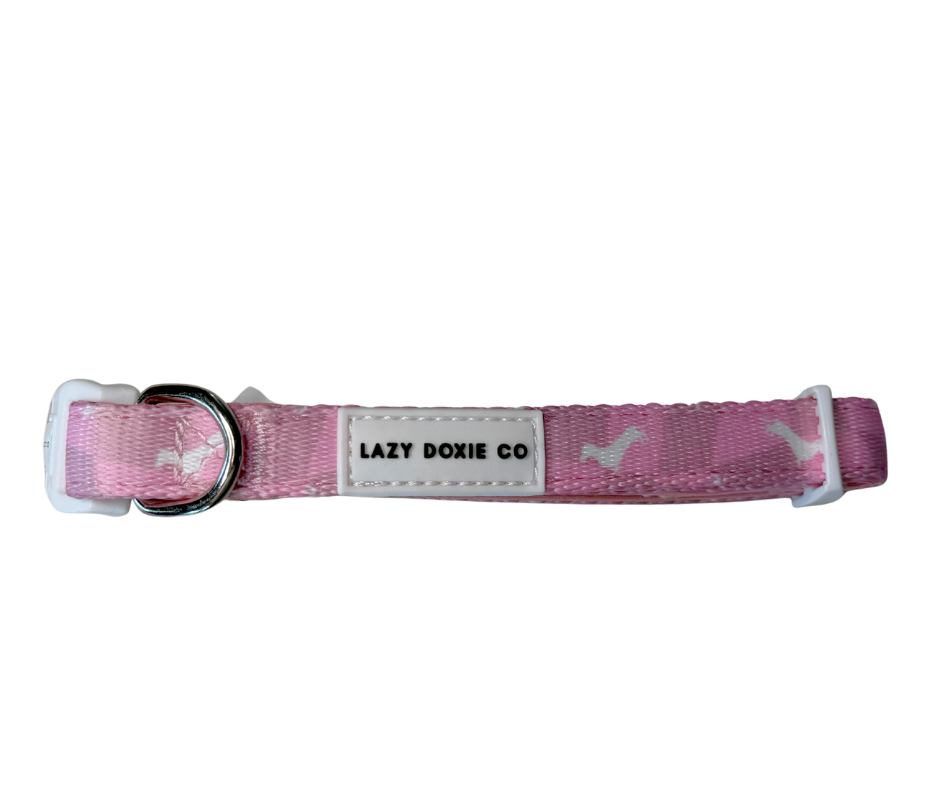 Dachshund Collar - 'Pinky Pupwalk'