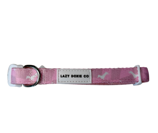 Dachshund Collar - 'Pinky Pupwalk'
