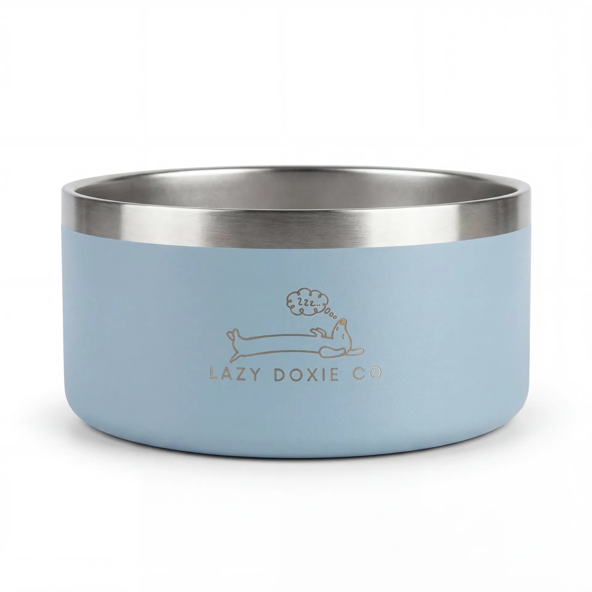 1ltr Stainless Steel Dog Bowl - Lazy Doxie Co