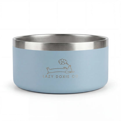 1ltr Stainless Steel Dog Bowl - Lazy Doxie Co