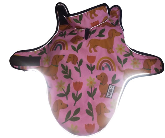Waterproof Jacket - Pawdise Garden - Lazy Doxie Co