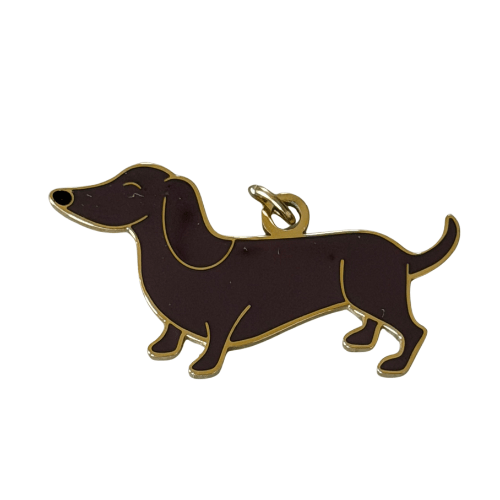 Personalised Dachshund Collar Charm - Lazy Doxie Co