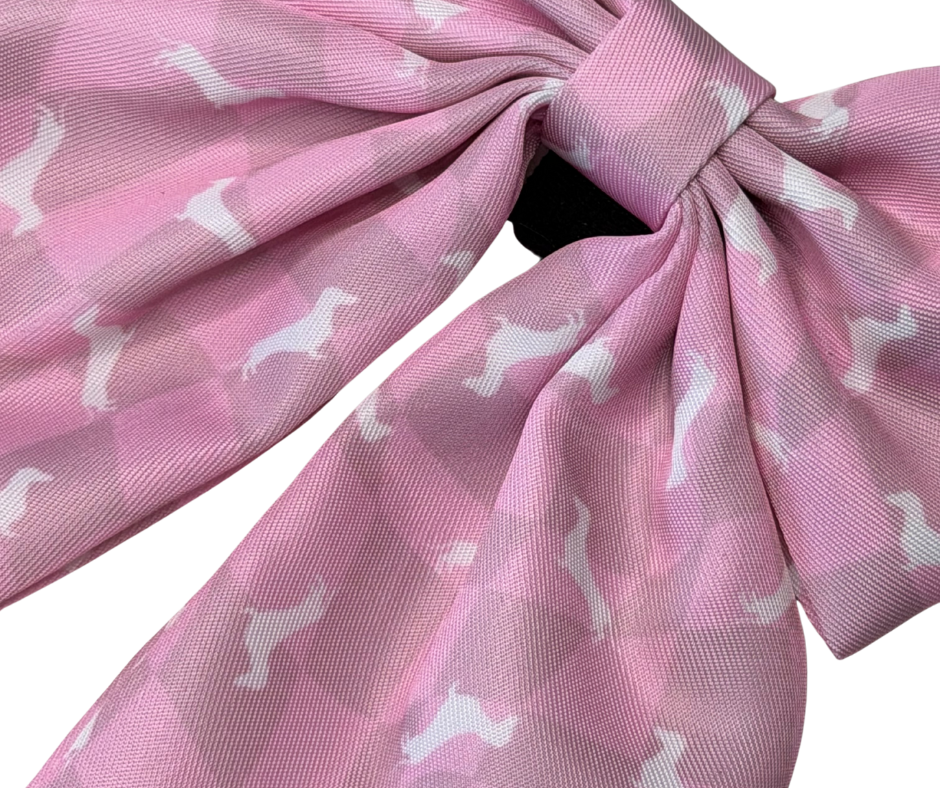 Dachshund Bows - 'Pinky Pupwalk'
