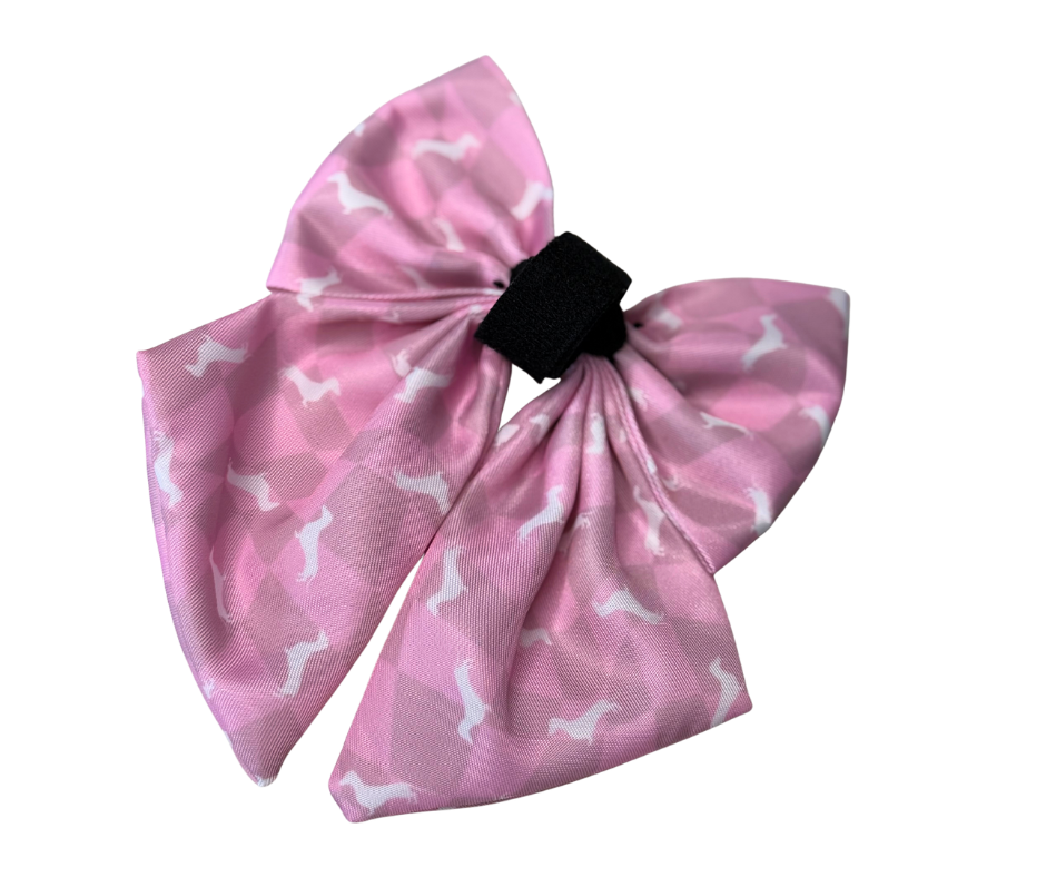 Dachshund Bows - 'Pinky Pupwalk'