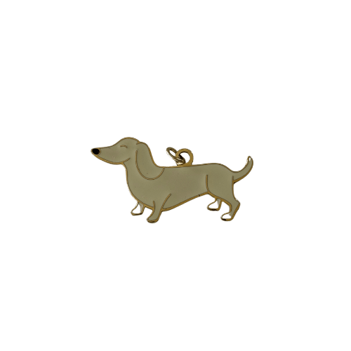 Personalised Dachshund Collar Charm - Lazy Doxie Co