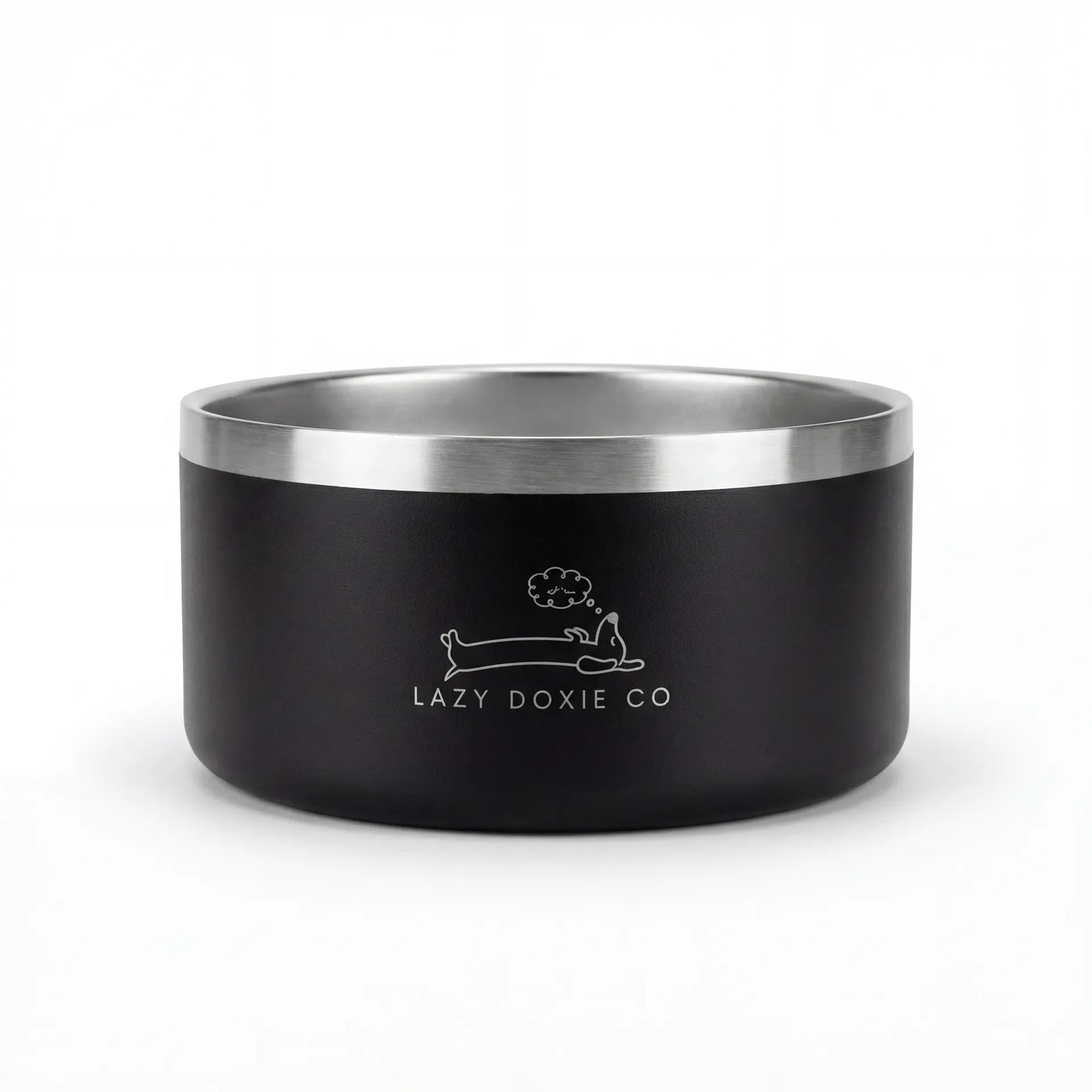 1ltr Stainless Steel Dog Bowl - Lazy Doxie Co