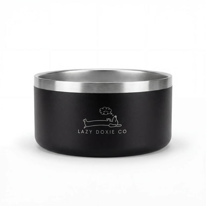 1ltr Stainless Steel Dog Bowl - Lazy Doxie Co