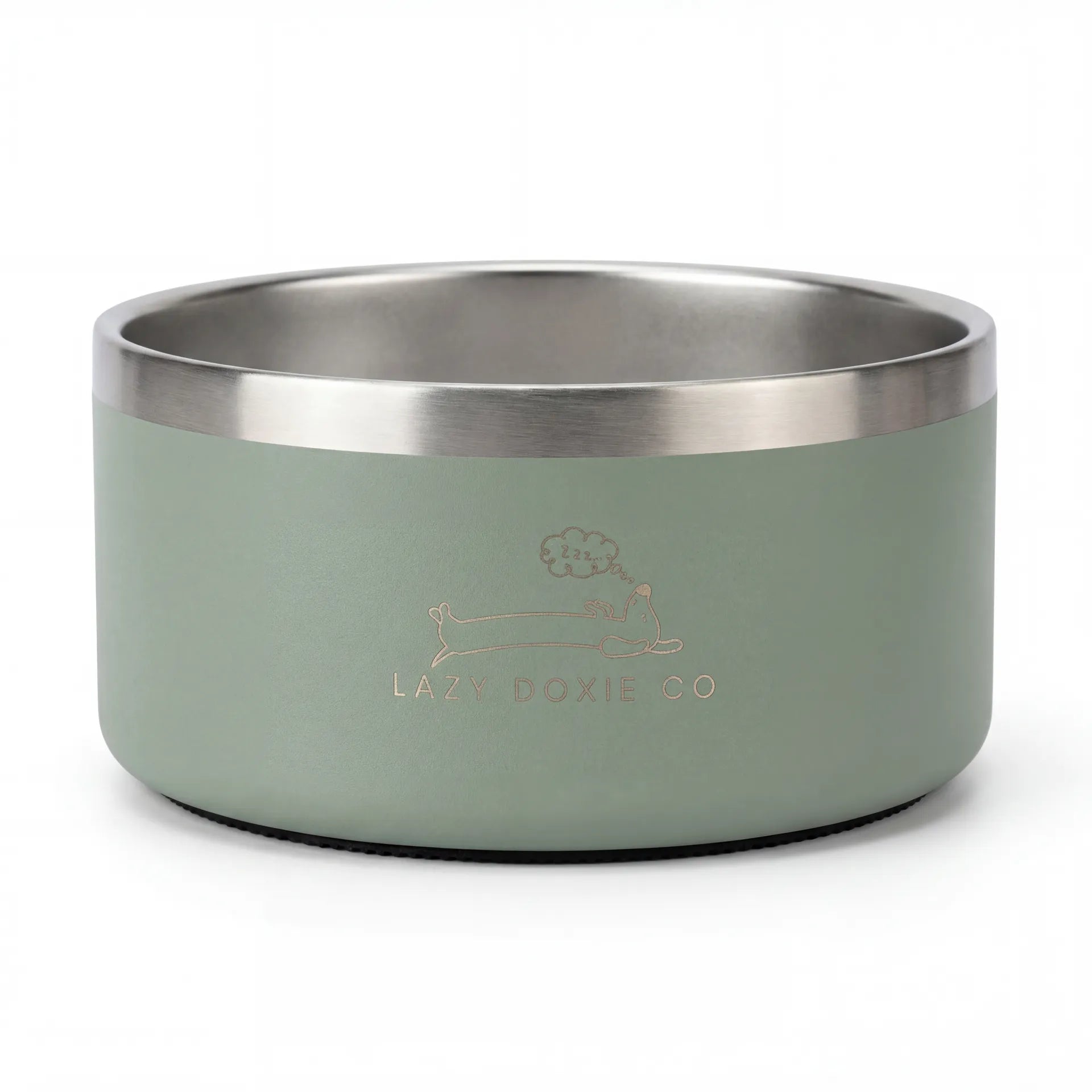 1ltr Stainless Steel Dog Bowl - Lazy Doxie Co