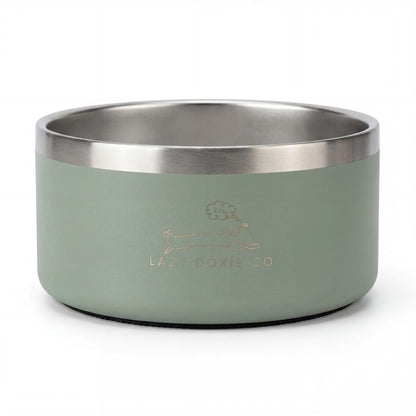 1ltr Stainless Steel Dog Bowl - Lazy Doxie Co