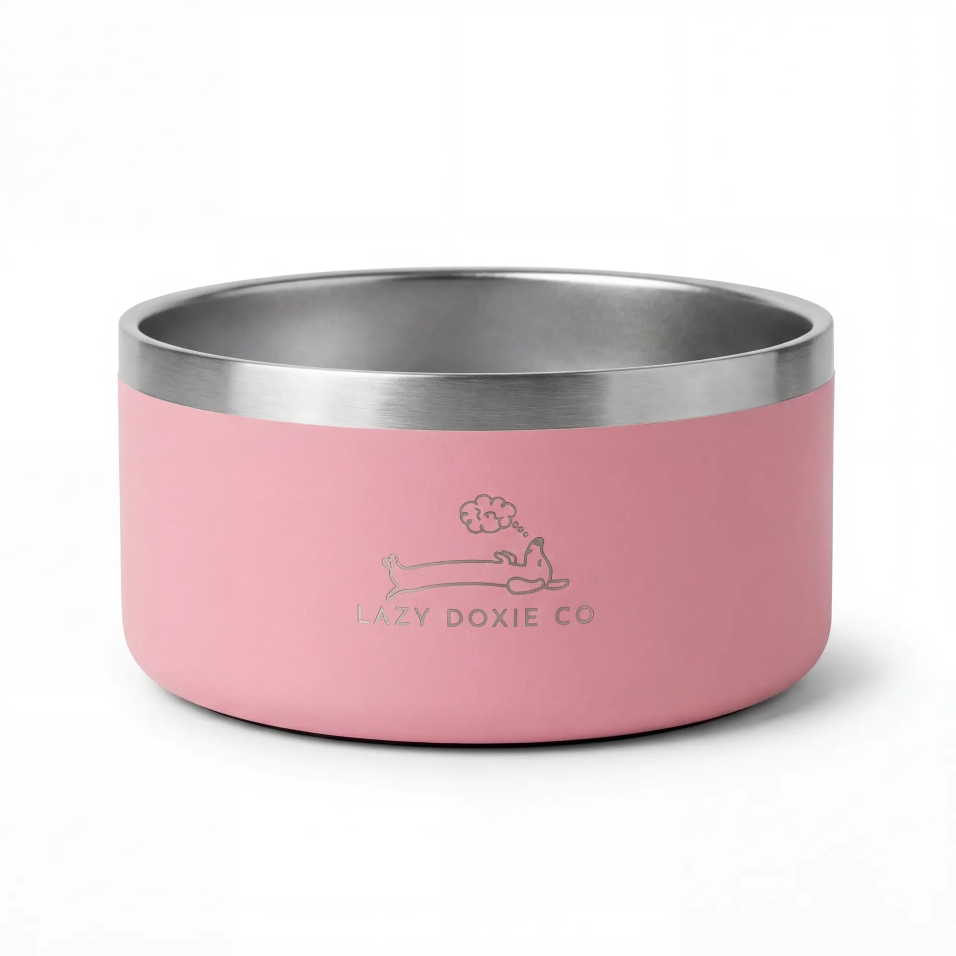 1ltr Stainless Steel Dog Bowl - Lazy Doxie Co