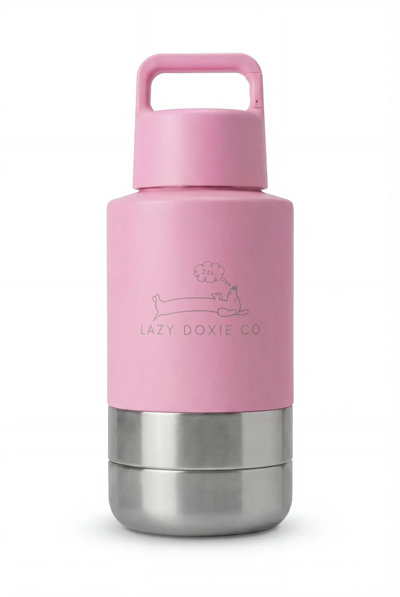 1ltr Water Bottles with Dual Bowls - Lazy Doxie Co