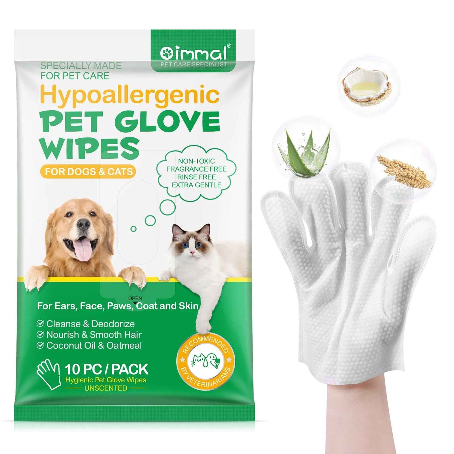 Dog Cleaning Gloves - 10pk