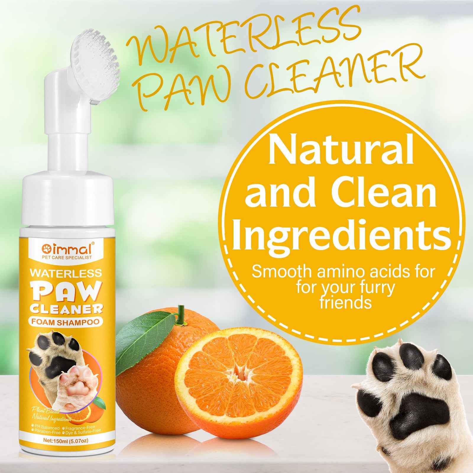 Waterless Paw Cleaner – Foam Shampoo