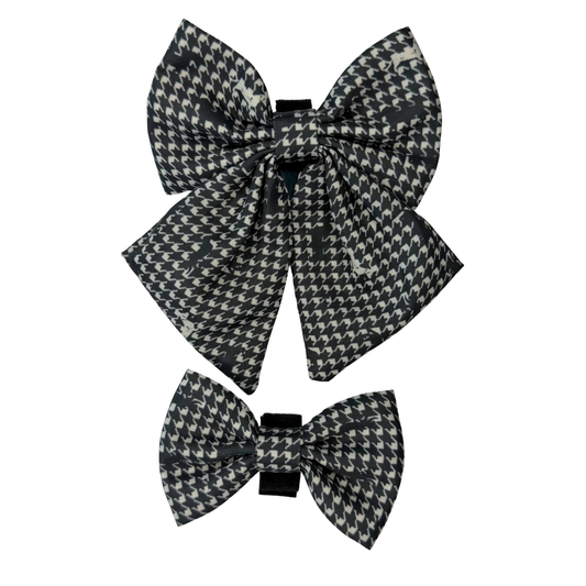 Dachshund Bows - 'Houndstooth Hound'