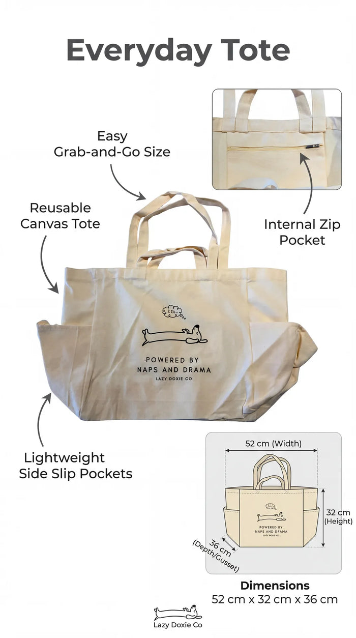 Lazy Doxie Co - The Everyday Tote - Lazy Doxie Co