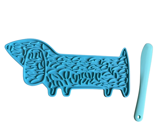 Dachshund Lick Mat + Spatula