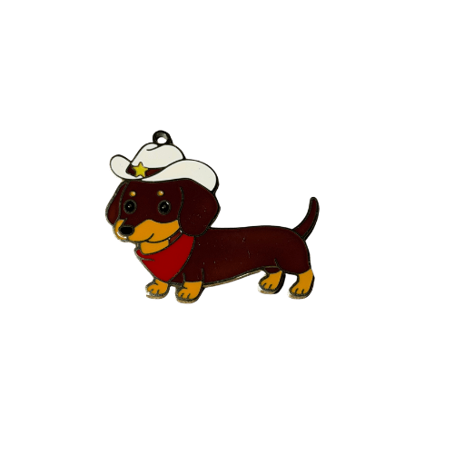 Personalised Dachshund Collar Charms - Lazy Doxie Co