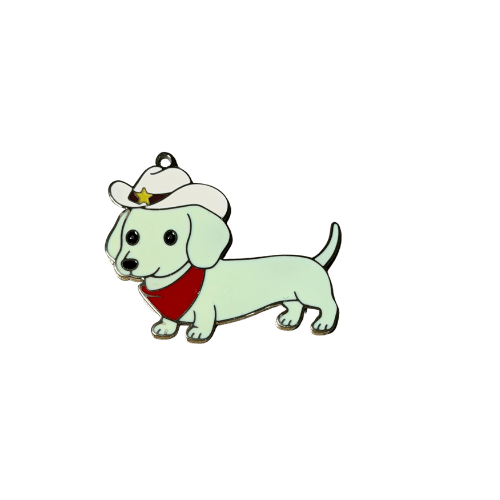Personalised Dachshund Collar Charms - Lazy Doxie Co