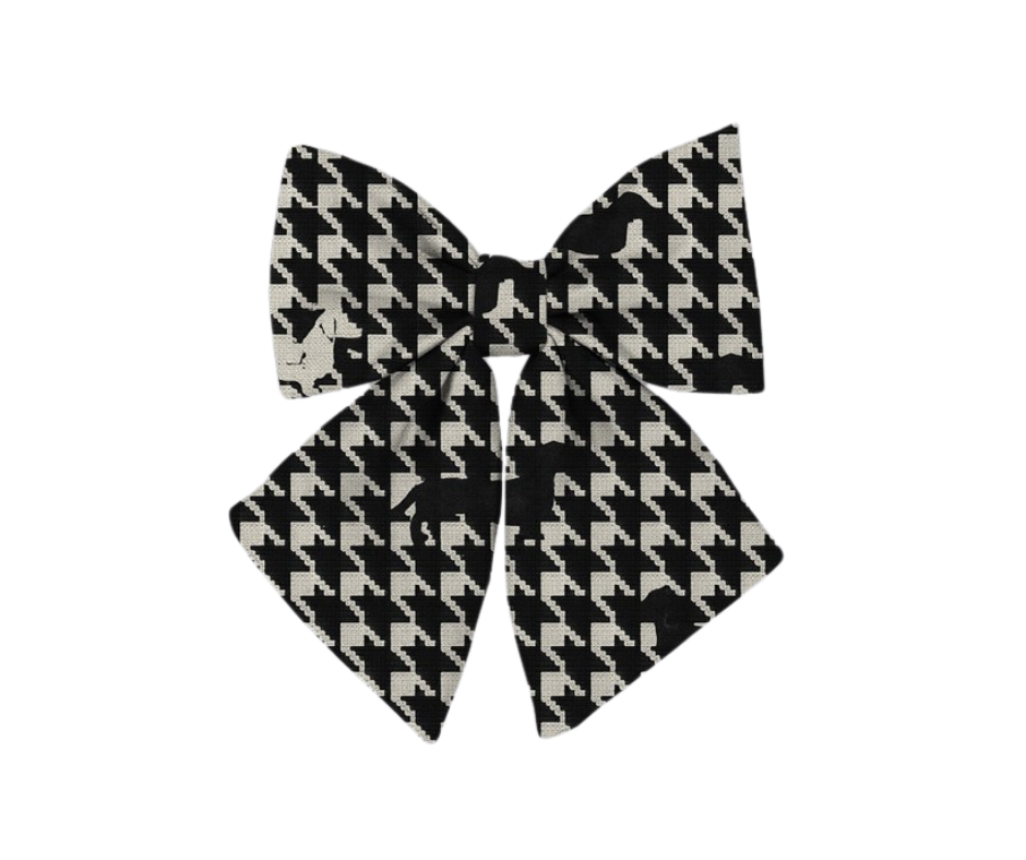 Dachshund Bows - 'Houndstooth Hound'
