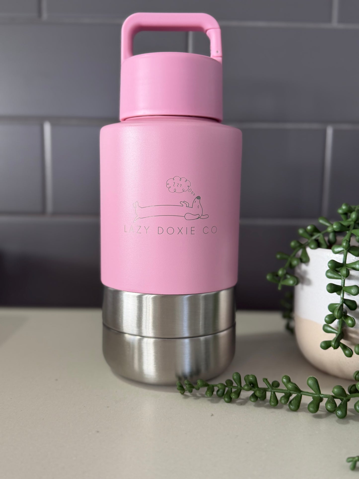 Multifunction Water Bottle - 'Strawberry Strolls'