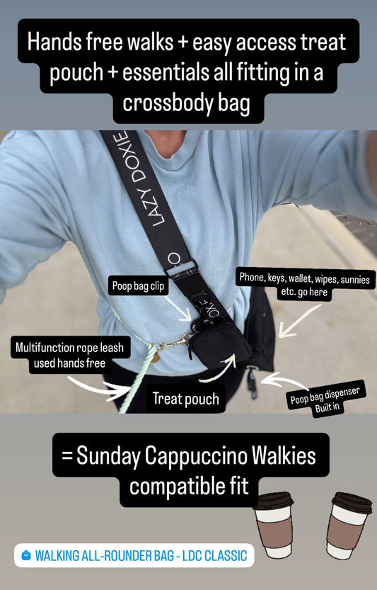 Dog Walking Bag Straps (STRAP ONLY) - Lazy Doxie Co