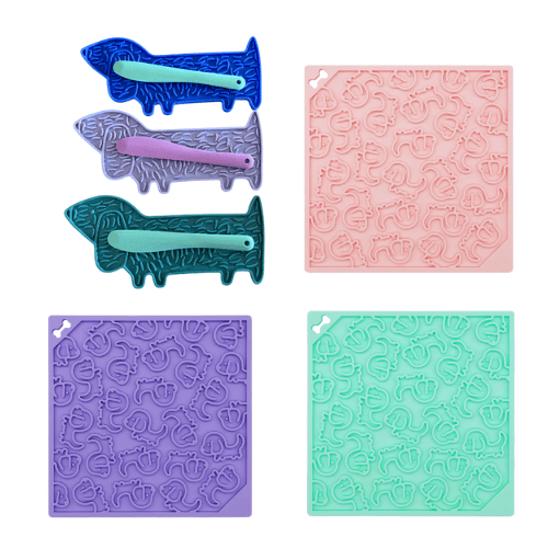 Dachshund Lick Mat + Spatula - Lazy Doxie Co
