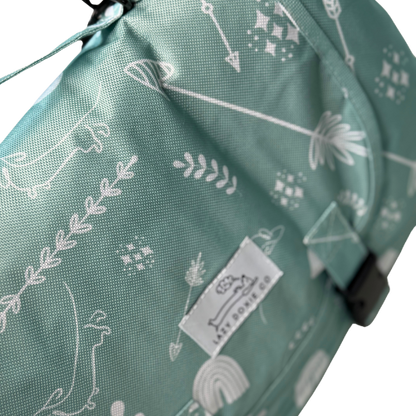 Travel Mat + Crossbody Strap - Mint to Adventure