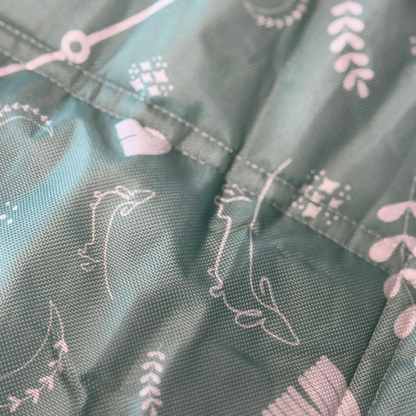 Travel Mat + Crossbody Strap - Mint to Adventure