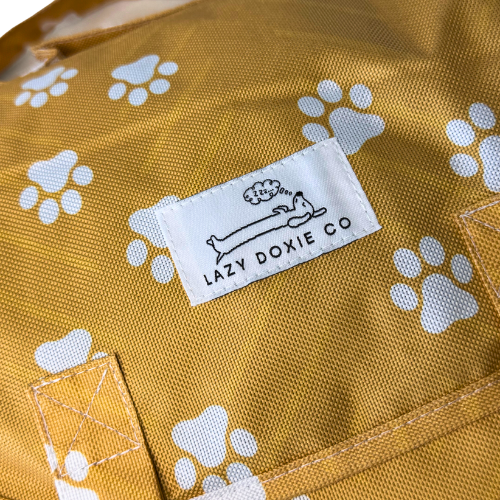 Travel Mat + Crossbody Strap - Pawprint Picnic