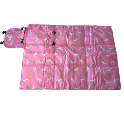 Travel Mat + Crossbody Strap - Pinky Pupwalk