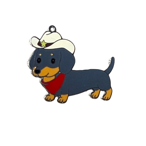 Personalised Dachshund Collar Charms - Lazy Doxie Co