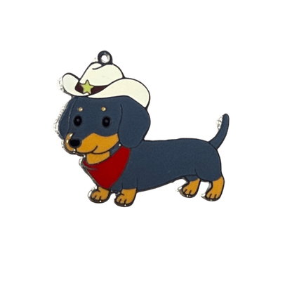 Personalised Dachshund Collar Charms - Lazy Doxie Co