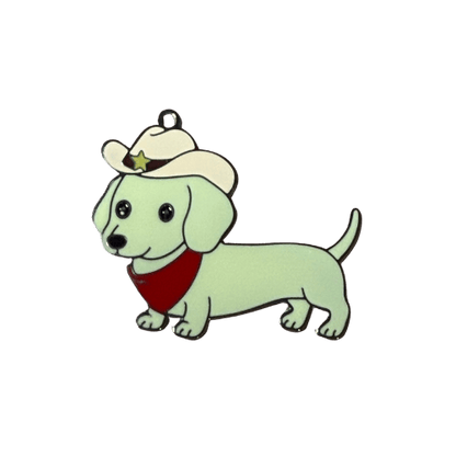Personalised Dachshund Collar Charms - Lazy Doxie Co