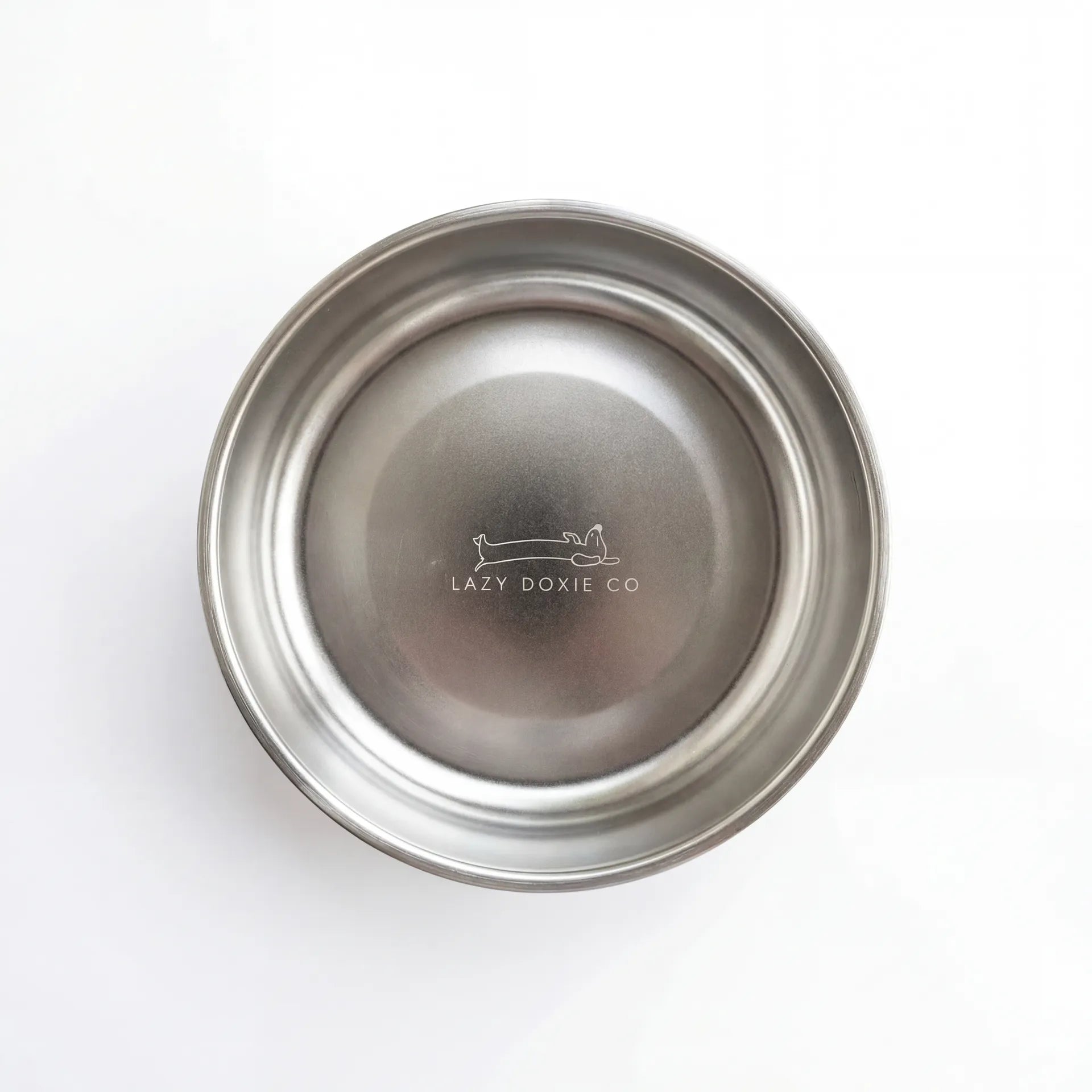 1ltr Stainless Steel Dog Bowl - Lazy Doxie Co