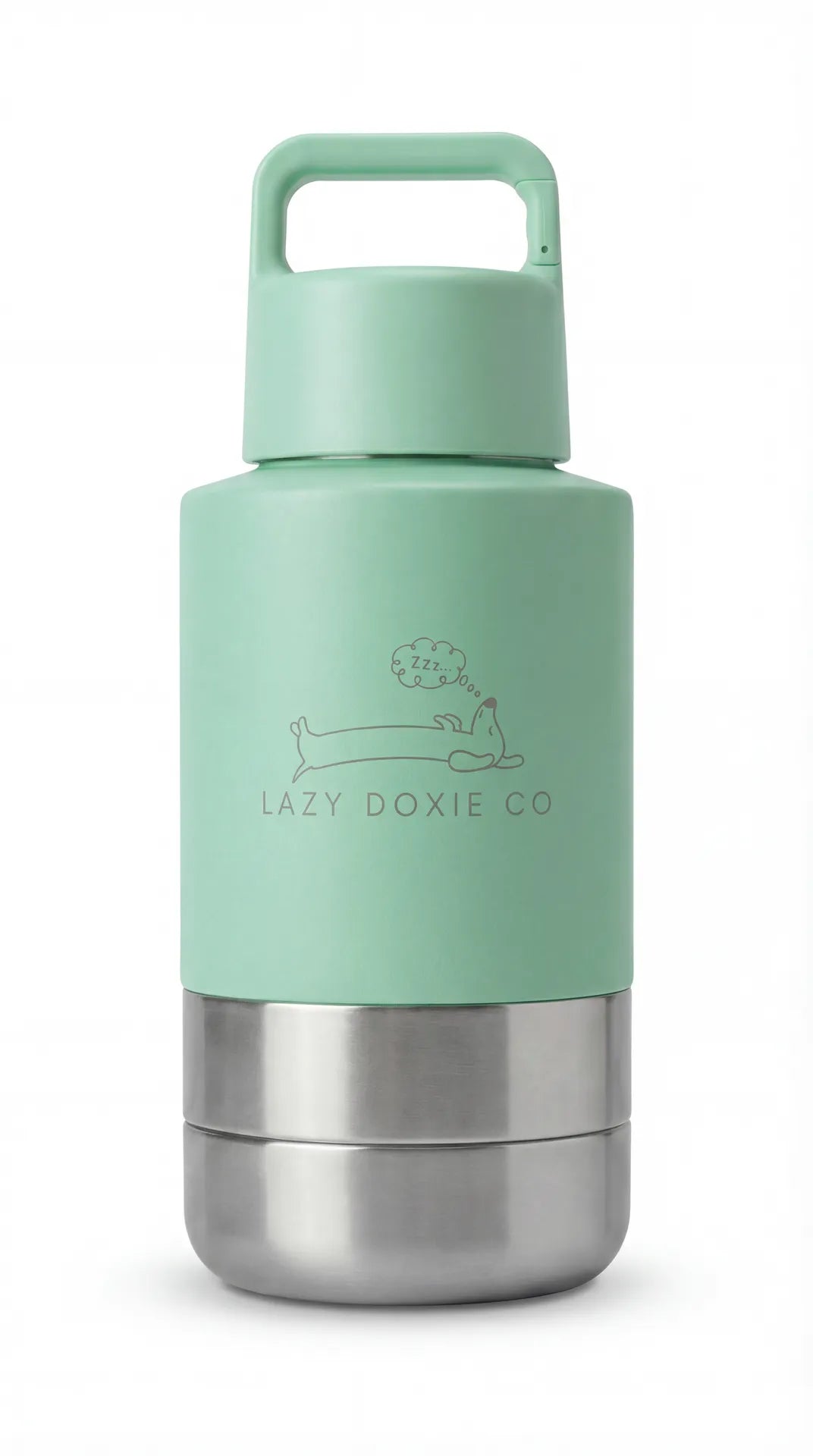 1ltr Water Bottles with Dual Bowls - Lazy Doxie Co