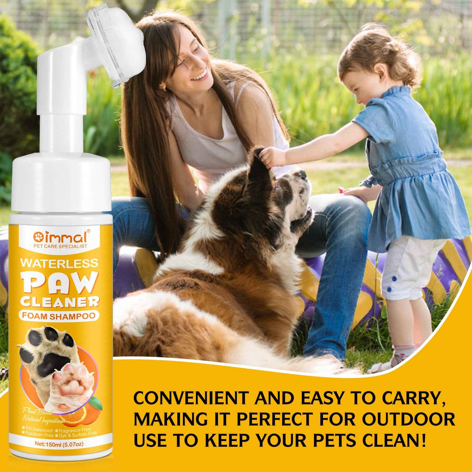 Waterless Paw Cleaner – Foam Shampoo